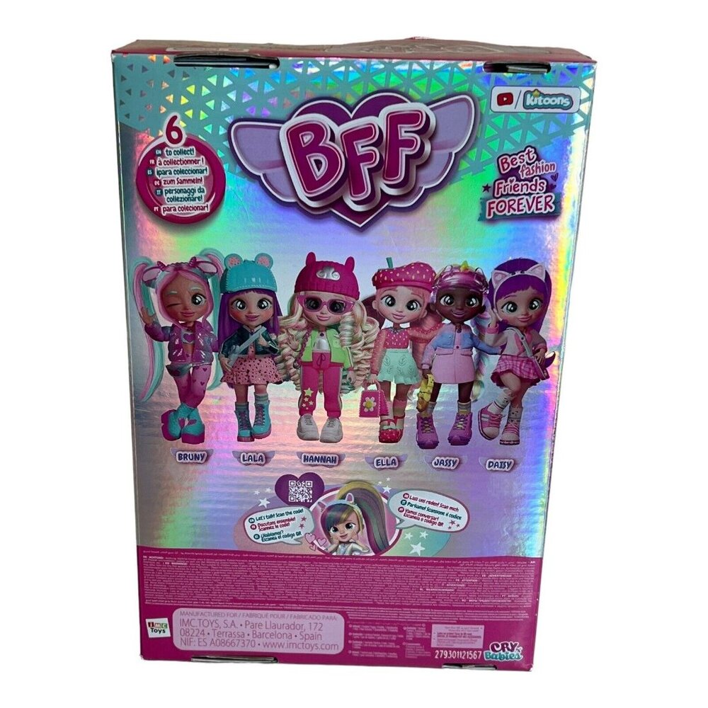 Cry Babies BFF Bruny Fashion Doll with 9+ Surprises Outfit and Accessories NEW - Picture 2 of 6